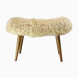 Vintage Wool Pouf, 1950s-LKT-1815337