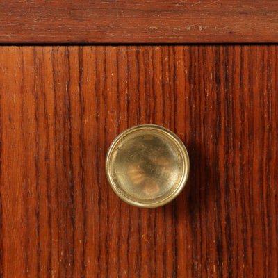 Vintage Writing Desk in Exotic Wood and Brass, 1960s-VMM-1791031