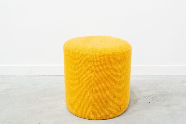 Vintage Yellow Pouf, 1970s-UJE-778781