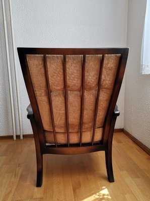 Vintage Yugoslavian Wicker Lounge Chair in Regency Style, 1980s-NKJ-1295550