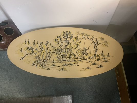 Vinyl Wooden Coffee Table, 1950s-JJC-1453626