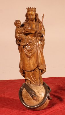 Virgin and Child, 17th Century, Walnut-HPU-2034679