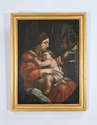 Virgin and Child, Late 19th Century, Oil on Canvas-RVK-1701956