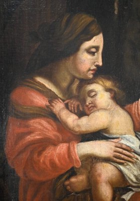 Virgin and Child, Late 19th Century, Oil on Canvas-RVK-1701956