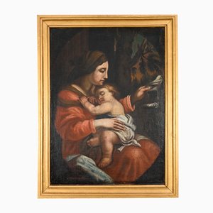 Virgin and Child, Late 19th Century, Oil on Canvas-RVK-1701956