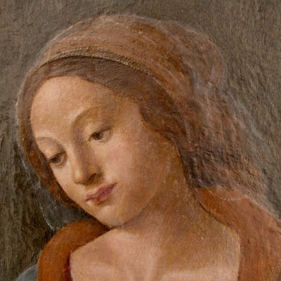 Virgin Mary, Florence, 1480s, Oil Painting on Wooden Board-MAX-1001900