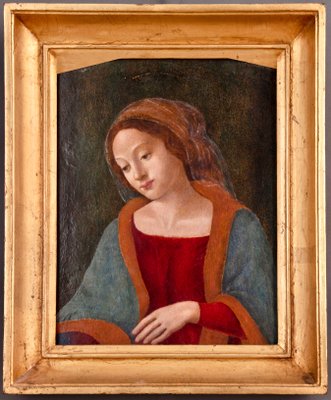 Virgin Mary, Florence, 1480s, Oil Painting on Wooden Board-MAX-1001900