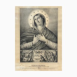 Virgin Mother of Mercy Venerated in Rimini, 1850, Lithograph-JXY-1758364