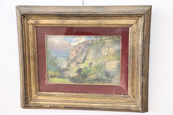 Vittorio Cavalleri, Italian Landscape, 1920s, Oil on Board, Framed-DCO-1361985