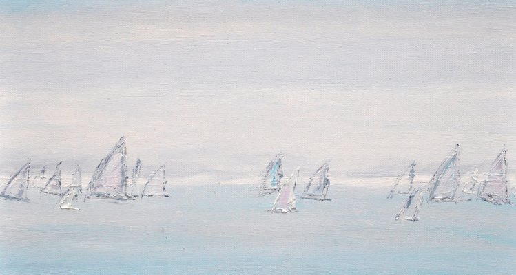 Voiles Painting, Oil on Canvas-QNR-1361815