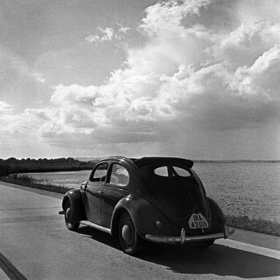 Volkswagen Beetle on the Streets Next to the Sea, Germany 1939, Printed 2021-DYV-1021829