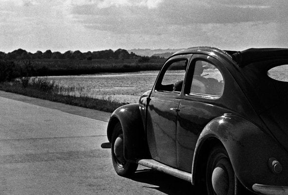 Volkswagen Beetle on the Streets Next to the Sea, Germany 1939, Printed 2021-DYV-1021829