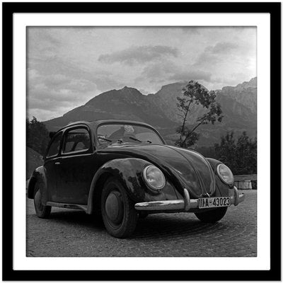 Volkswagen Beetle Parking Close to Mountains, Germany, 1939, Printed 2021-DYV-1021834