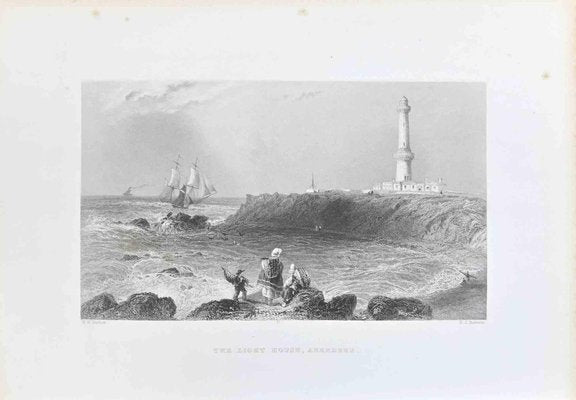 W. H.Bartlett, The Light House, Aberdeen, Etching, 1845-ZCI-2029944