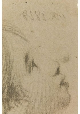 W. Reuter, Woman's Head, 1818, Crayon on Paper-OJR-1273268