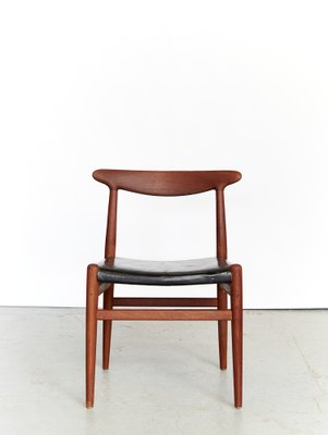 W2 Dining Chair by Hans J. Wegner for C.M.Madsen, 1950s, Set of 3-XE-1371875