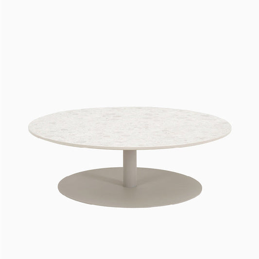 Round Coffee Table Kodo by Vincent Sheppard #DUNE WHITE/CERAMIC SHARDS