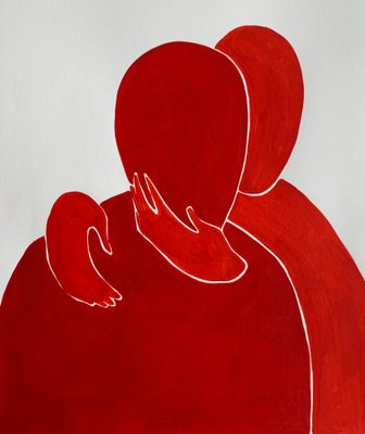 Waleria Matelska, Tenderness 2, 2023, Acrylic on Paper-XHG-1792265