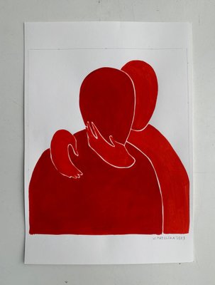 Waleria Matelska, Tenderness 2, 2023, Acrylic on Paper-XHG-1792265