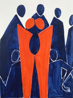 Waleria Matelska, Twins, 2020, Acrylic on Paper-XHG-1052724