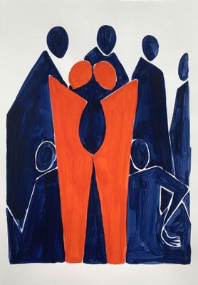 Waleria Matelska, Twins, 2020, Acrylic on Paper-XHG-1052724