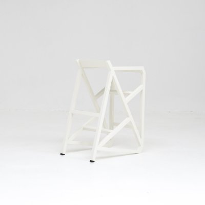 Walk the Line White Stool by Deevie Vermetten for Fermetti Atelier Belge, 2012-VT-672580