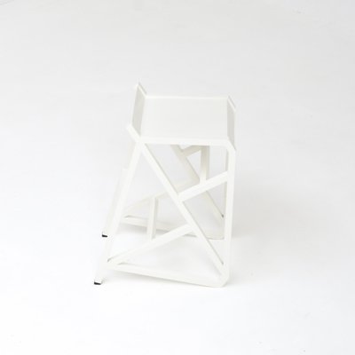 Walk the Line White Stool by Deevie Vermetten for Fermetti Atelier Belge, 2012-VT-672580