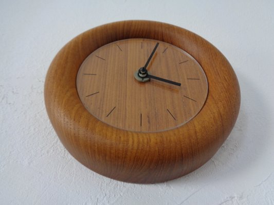 Wall Clocks in Solid Teak from Böckenhauer, Set of 2, 1970s-RDW-1330503