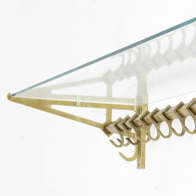 Wall Coat Rack in Copper and Glass-JUN-1797448