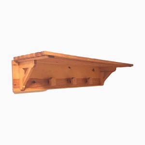 Wall Coat Rack with Shelf in Wood-TCS-1264501