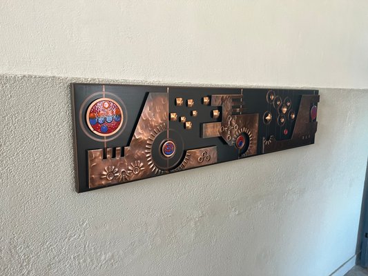 Wall Decoration in Copper, 1970s-EBP-1419815