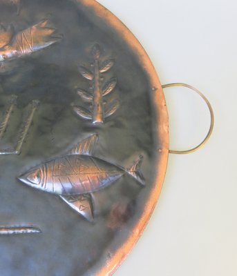 Wall Decoration in Copper & Brass, 1960s-EY-1703968