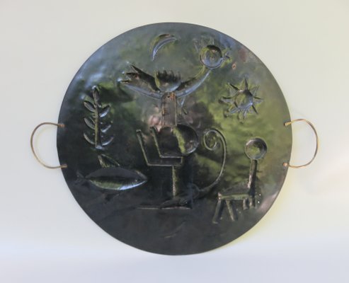 Wall Decoration in Copper & Brass, 1960s-EY-1703968