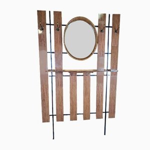 Wall Hanger with Mirror, 1950s-ZUW-1495304