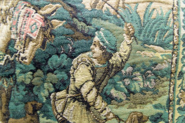 Wall Hanging Tapestry Depicting Hunting Scene-KEG-1086633