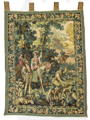 Wall Hanging Tapestry Depicting Hunting Scene-KEG-1086633