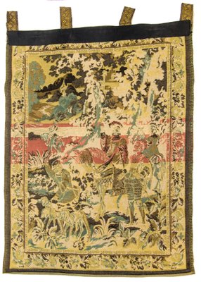 Wall Hanging Tapestry Depicting Hunting Scene-KEG-1086633