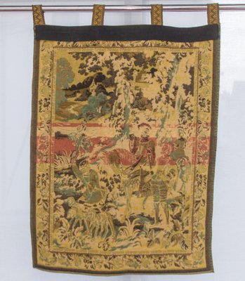 Wall Hanging Tapestry Depicting Hunting Scene-KEG-1086633