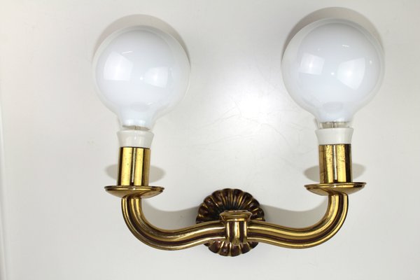 Wall Lamp by Hugo Gorge for Eduard Schmelz, 1930s-ZWH-1093912