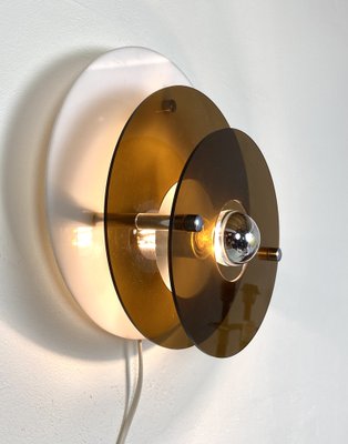 Wall Lamp in Acrylic Glass with Round Shapes, 1970s-WZZ-1235613