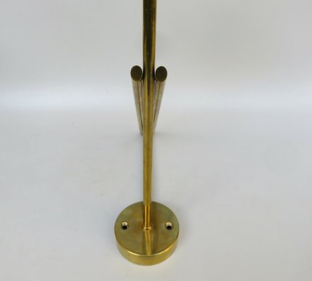 Wall Lamp in Brass & Green Enamel, 1920s-EY-1725671