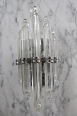 Wall Lamp in Crystal, Glass & Chrome from Kolarz Vienna, 1970s-FJP-1771596