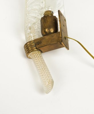 Wall Lamp in Murano Glass and Brass by Barovier & Toso, 1940s-LYQ-1775023