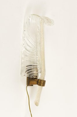 Wall Lamp in Murano Glass and Brass by Barovier & Toso, 1940s-LYQ-1775023