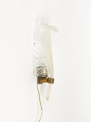 Wall Lamp in Murano Glass and Brass by Barovier & Toso, 1940s-LYQ-1775023