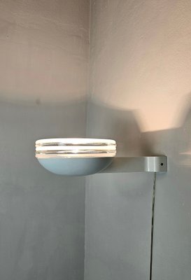 Wall Lamp in Murano Glass and Steel from Leucos, 1980-ZST-1766269