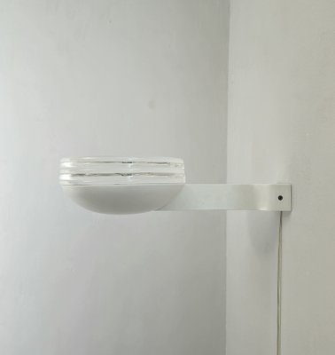 Wall Lamp in Murano Glass and Steel from Leucos, 1980-ZST-1766269