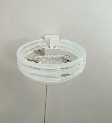 Wall Lamp in Murano Glass and Steel from Leucos, 1980-ZST-1766269