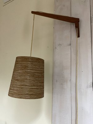 Wall Lamp in Teak, Denmark, 1960s-JHL-1328304