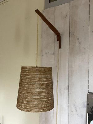 Wall Lamp in Teak, Denmark, 1960s-JHL-1328304